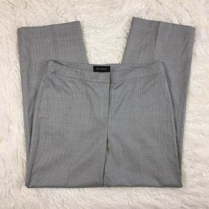 ST JOHN Black White Stripe Trousers